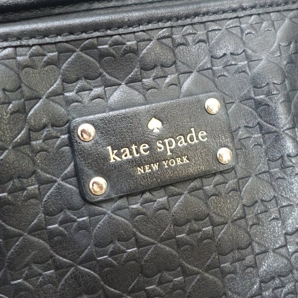 Kate Spade New York Penn Place Embossed Back Leather Spade Large Tote - Picture 8 of 12